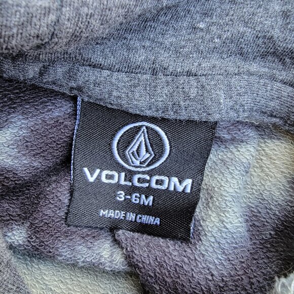 Volcom Green Tie Dye Hooded Zip Sweater Romper Size 3-6m - Picture 5 of 6